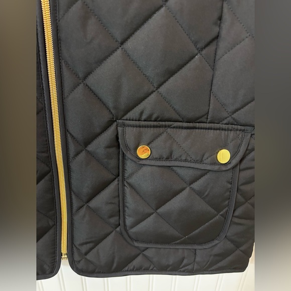 NEW St. John's Bay Black Quilted Vest with Gold Hardware. Size M. - Picture 5 of 6